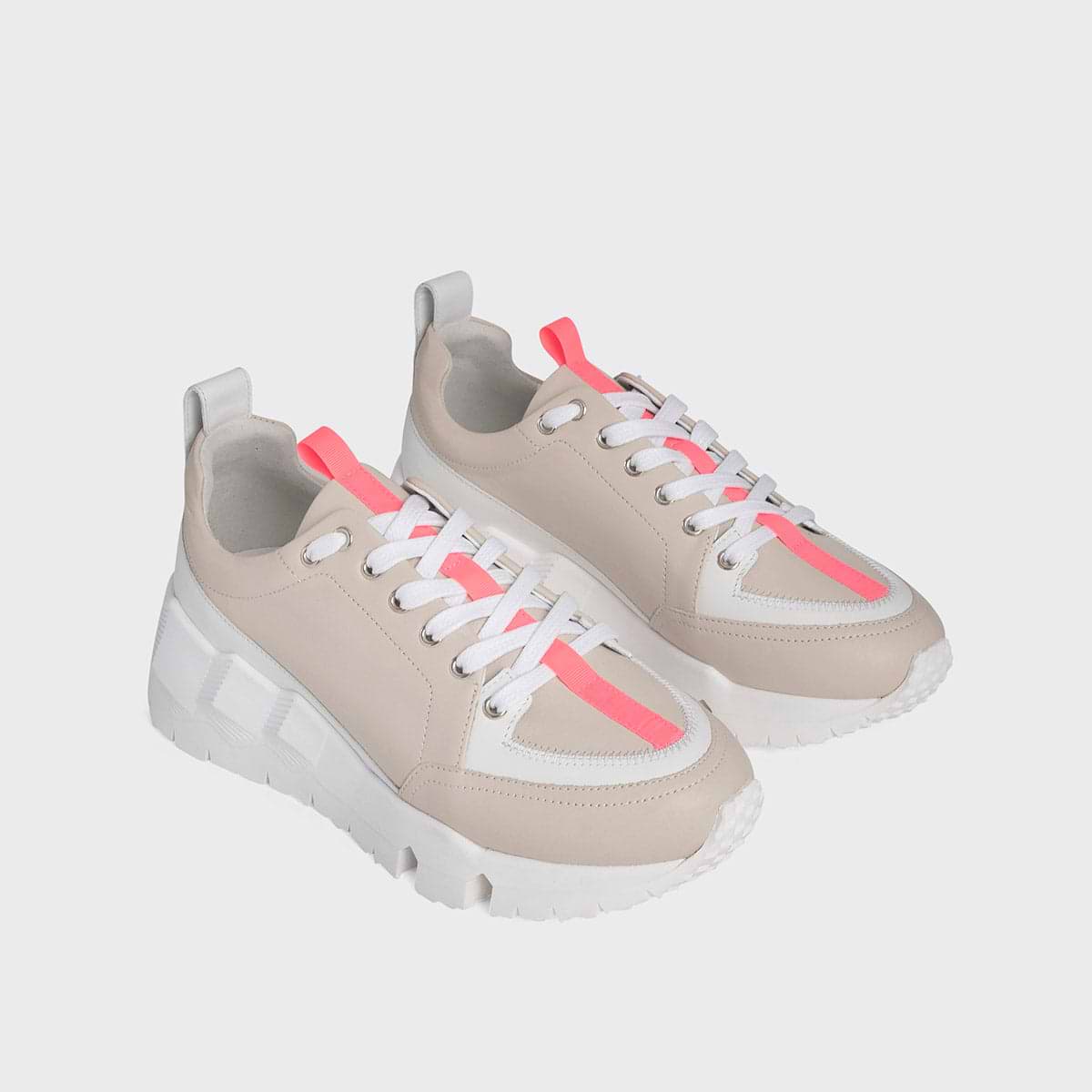 STREET LIFE sneakers for women in off white calf leather PIERRE HARDY