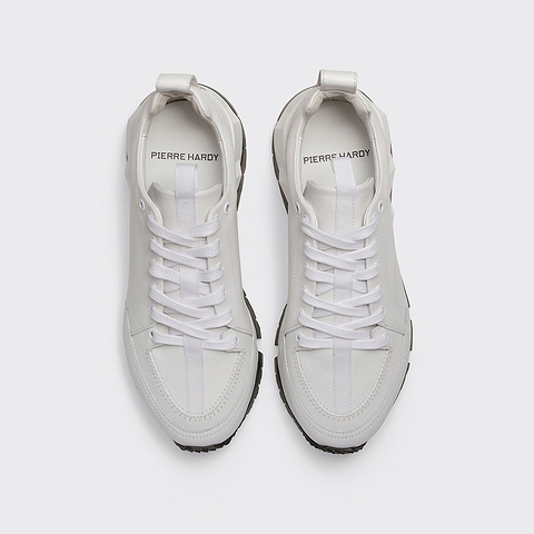 Pierre Hardy STREET LIFE SNEAKERS, white calfskin, vue 2