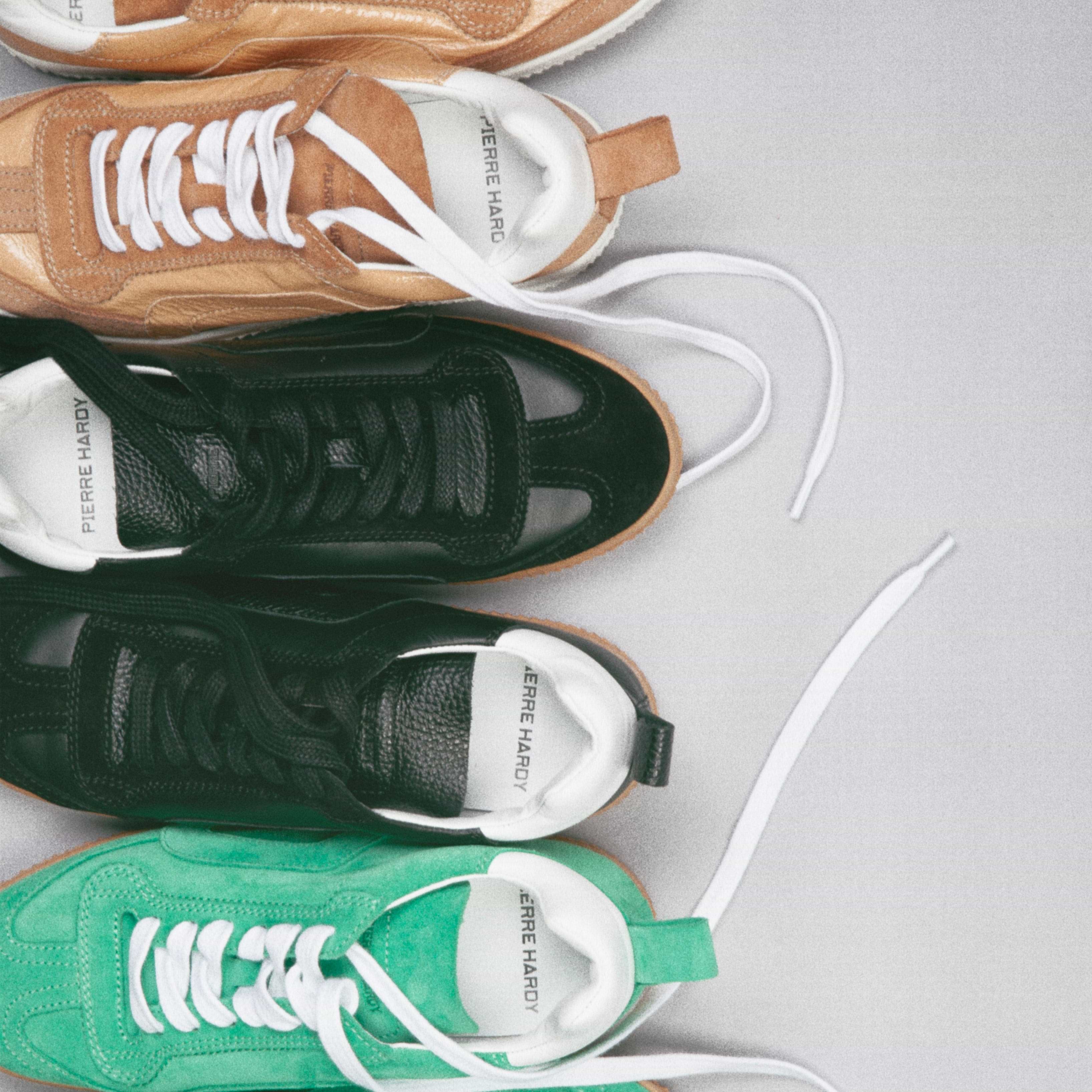 START sneakers for women in green suede calf leather PIERRE HARDY
