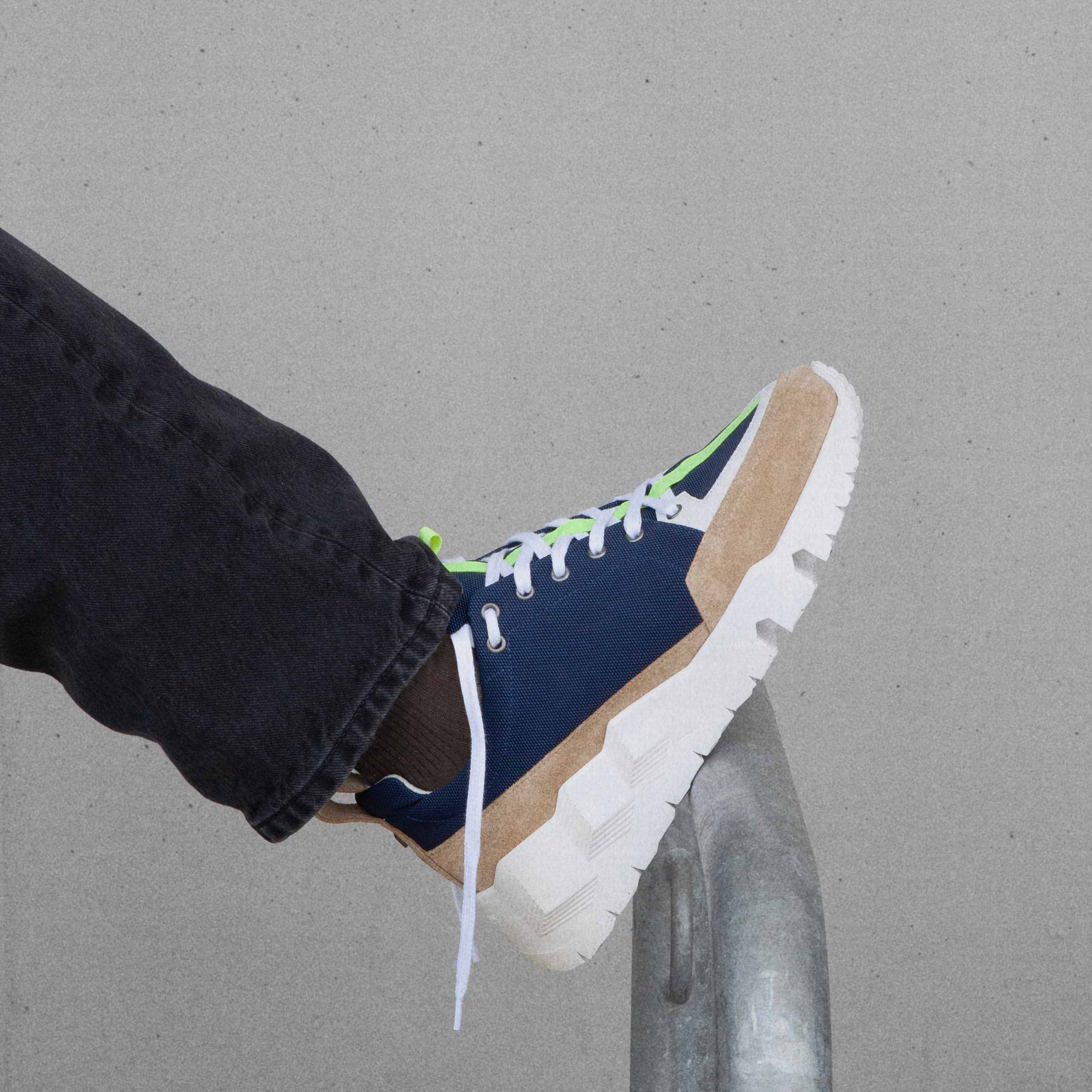 STREET LIFE sneakers for men in navy canvas suede PIERRE HARDY