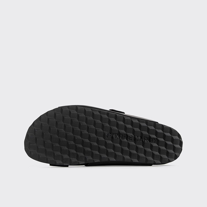 Pierre Hardy MULE PLATE BEACH RIDER, cuir de veau noir, vue 9