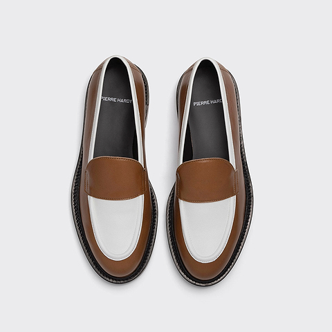 Pierre Hardy MOCASSIN JOHN, cuir de chèvre camel, vue 2