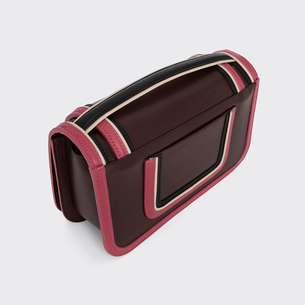 ALPHA MAXI handbag for women in burgundy, rosewood & black ALPHA MAXI handbag for women in burgundy, rosewood & black