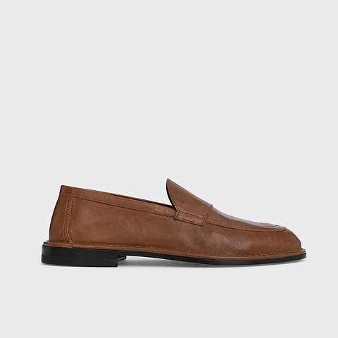 Pierre Hardy NOTO LOAFER, soft loafer in tobacco kangaroo leather