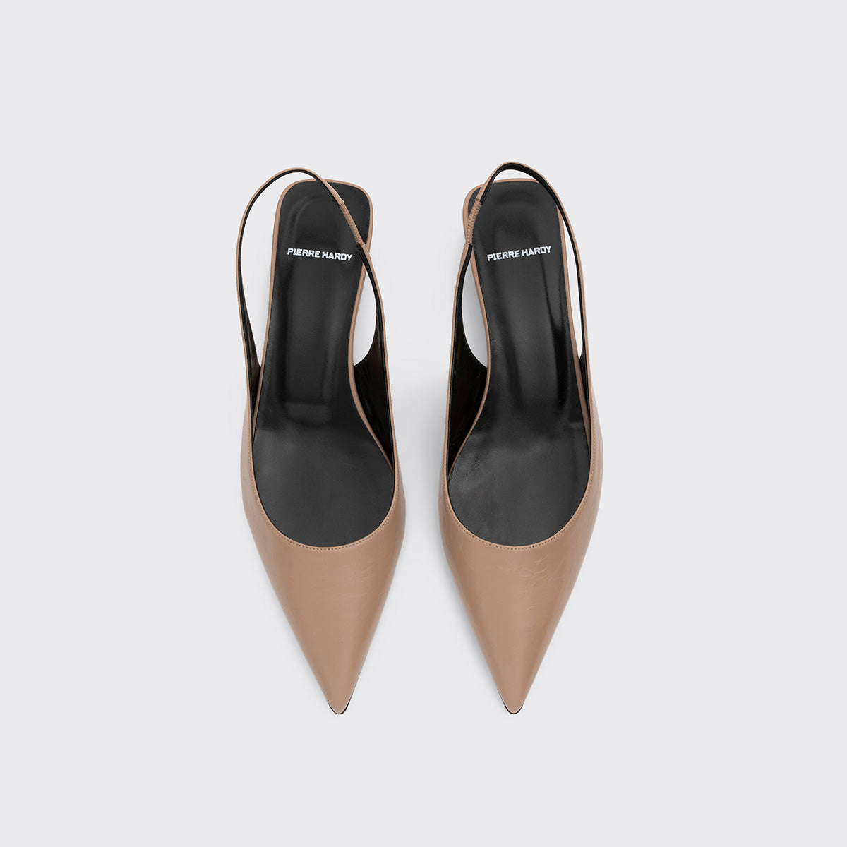Pierre Hardy STELLA SLINGBACK, beige crinkled calfskin, view 3