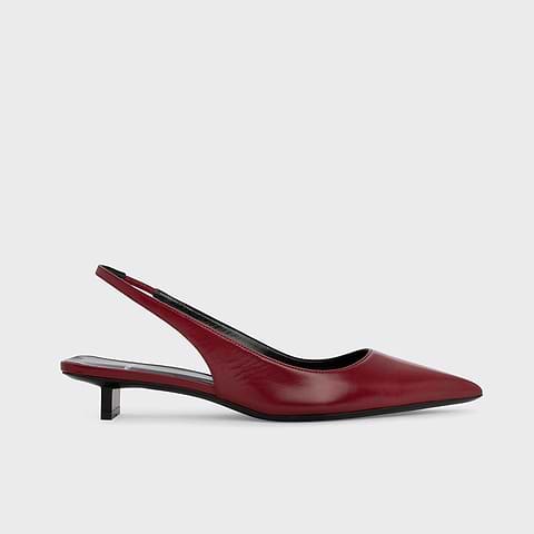 Pierre Hardy STELLA SLINGBACK, carmine red kidskin