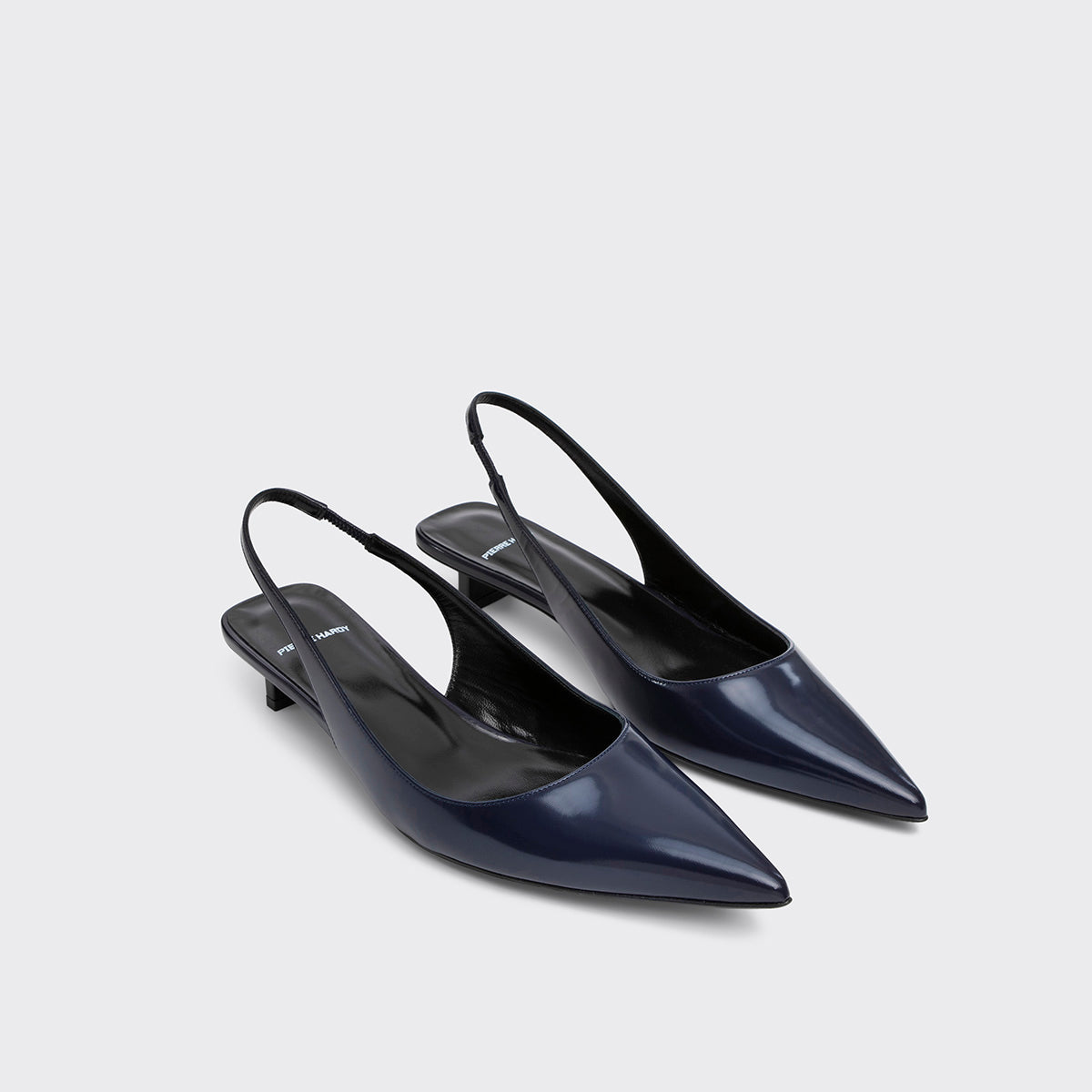 Pierre Hardy STELLA SLINGBACK, navy patent lambskin, view 6