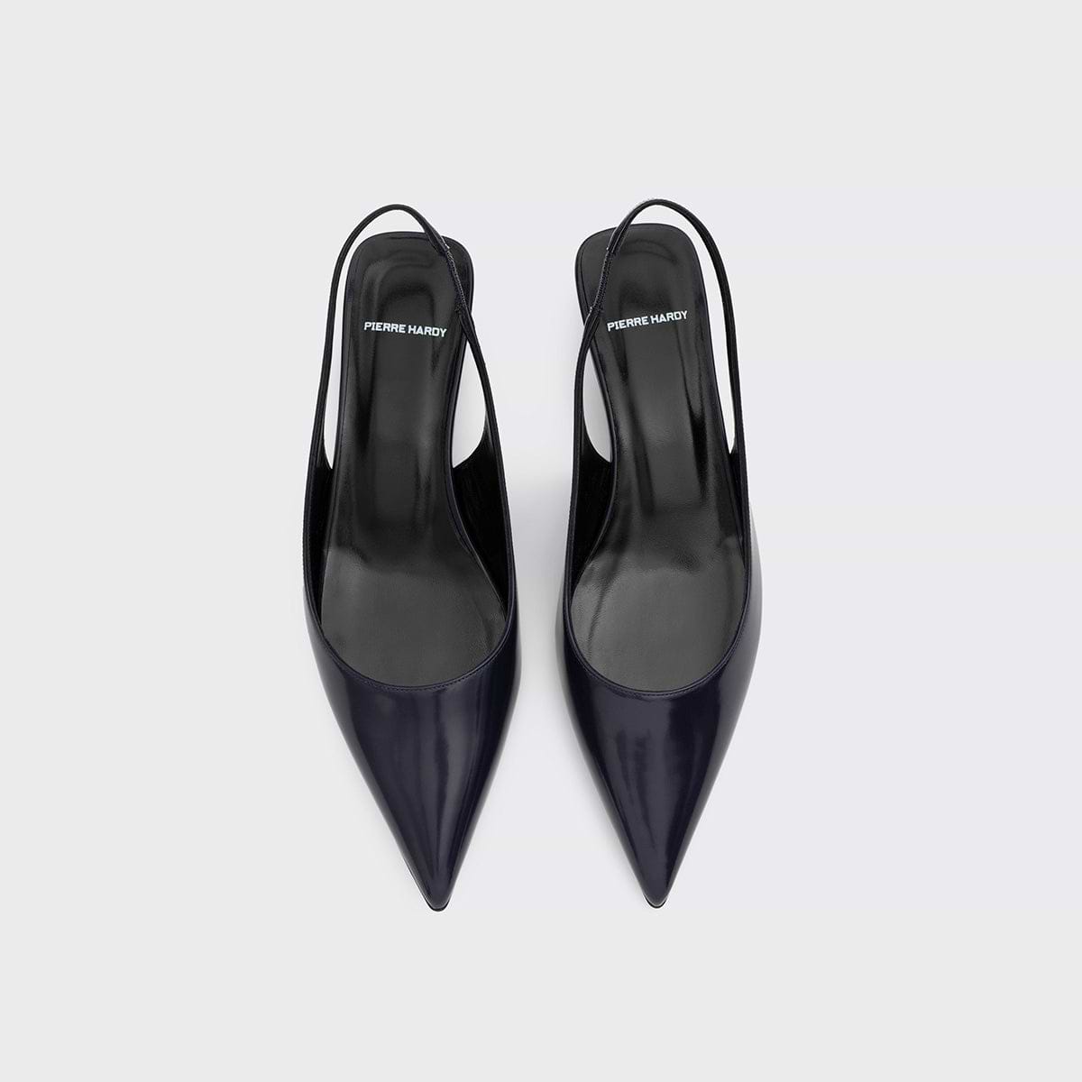 Pierre Hardy STELLA SLINGBACK, navy patent lambskin, view 3