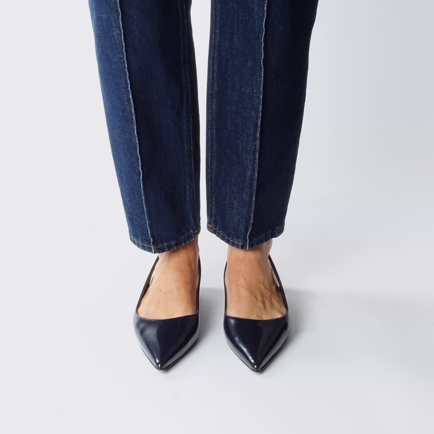 Pierre Hardy STELLA SLINGBACK, navy patent lambskin, view 4