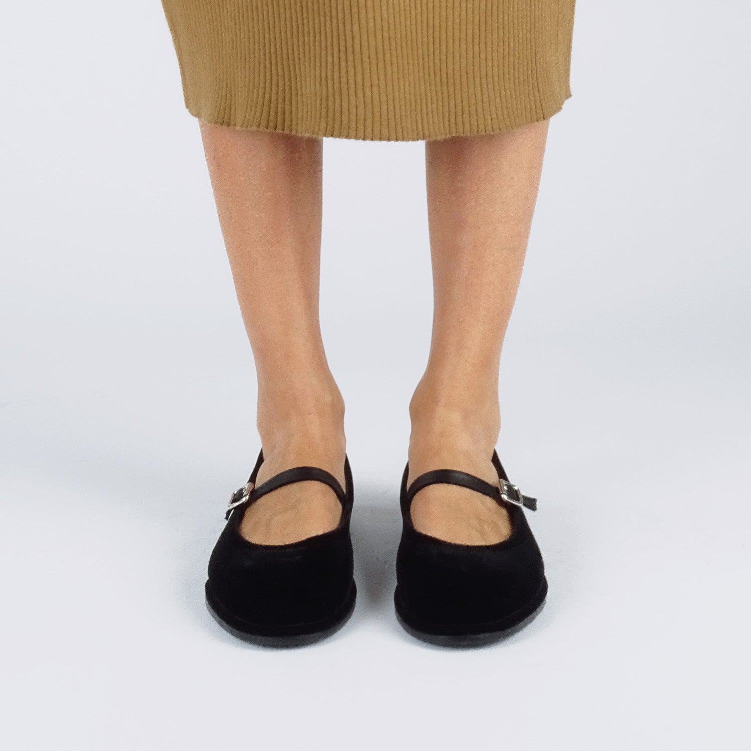 Pierre Hardy TRISH BALLERINA, lambskin and black suede, view 4