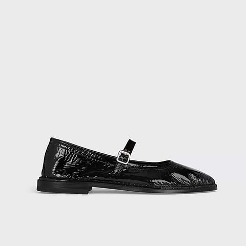 Pierre Hardy TRISH BALLERINA, black patent calfskin