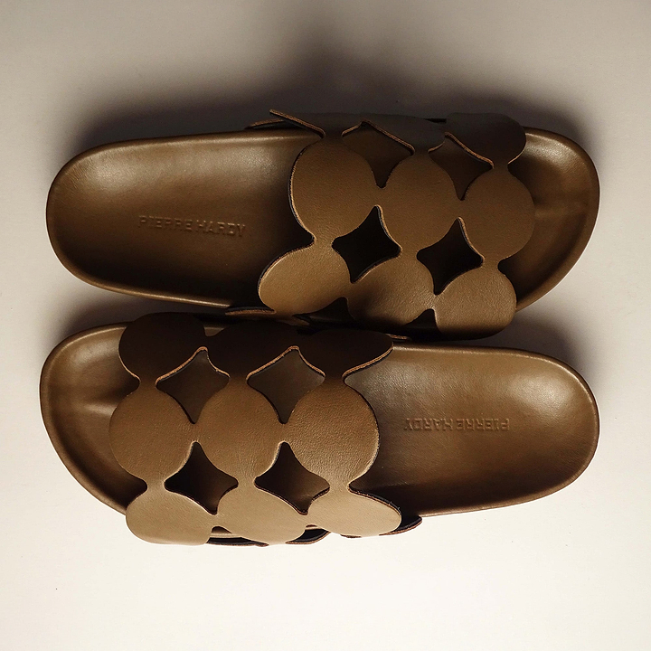 Pierre Hardy BEACH BULLES, camel calfskin, view 7