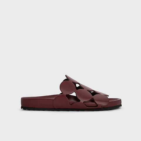 Pierre Hardy BEACH BULLES, burgundy calfskin