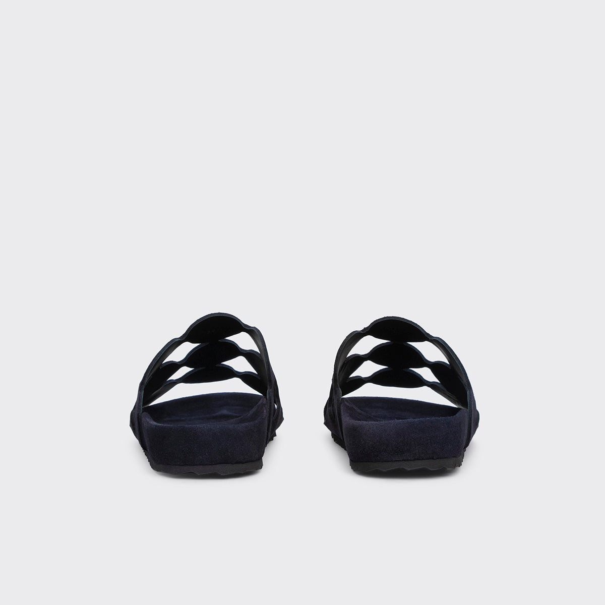 Pierre Hardy BEACH BULLES, navy suede calfskin, view 5