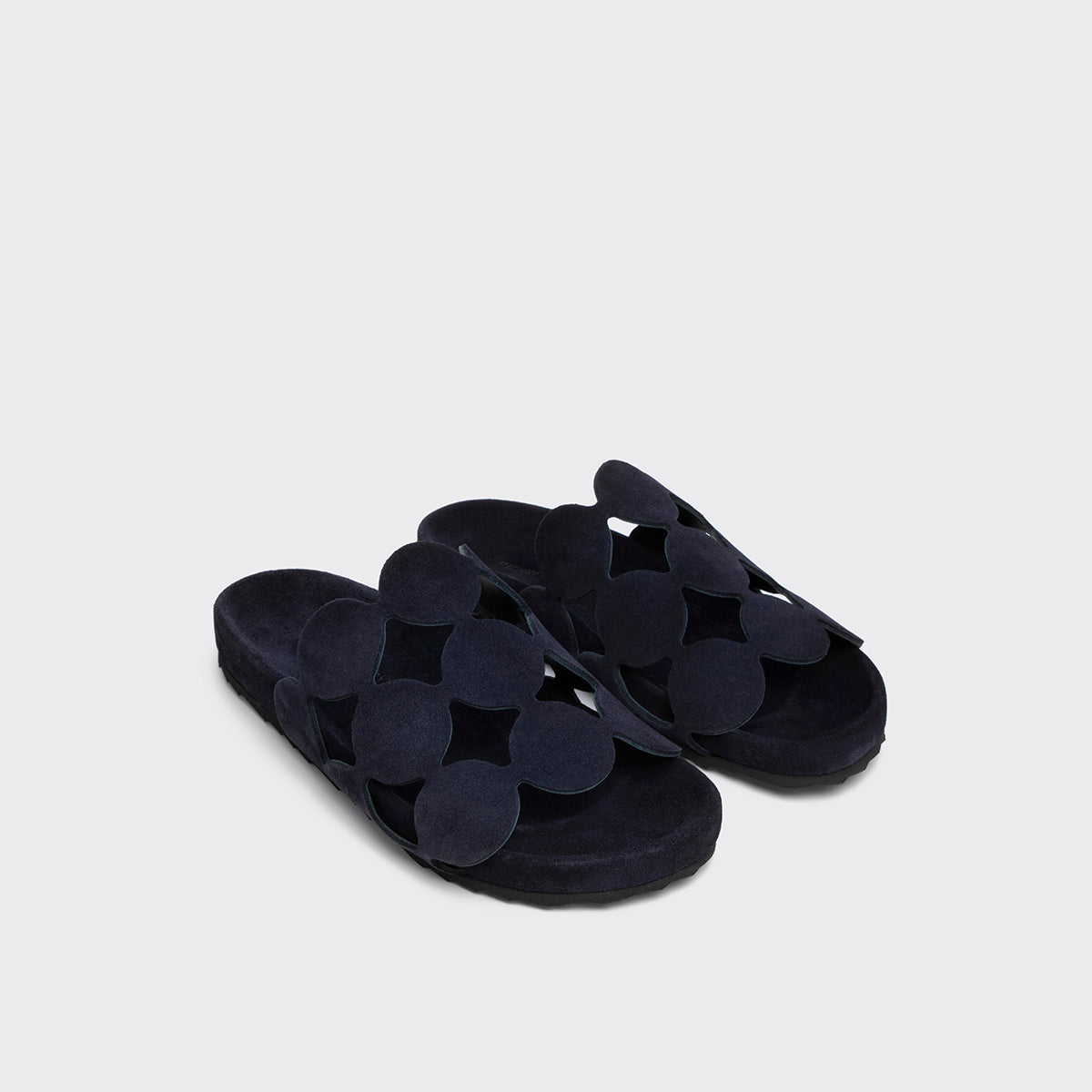 Pierre Hardy BEACH BULLES, navy suede calfskin, view 3