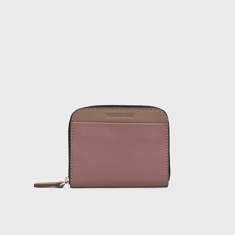 Pierre Hardy GINZA COIN PURSE, pink & beige calfskin
