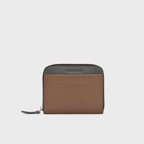 Pierre Hardy GINZA COIN PURSE, camel & grey calfskin