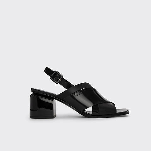 ALPHA CROSS HEELED SANDAL