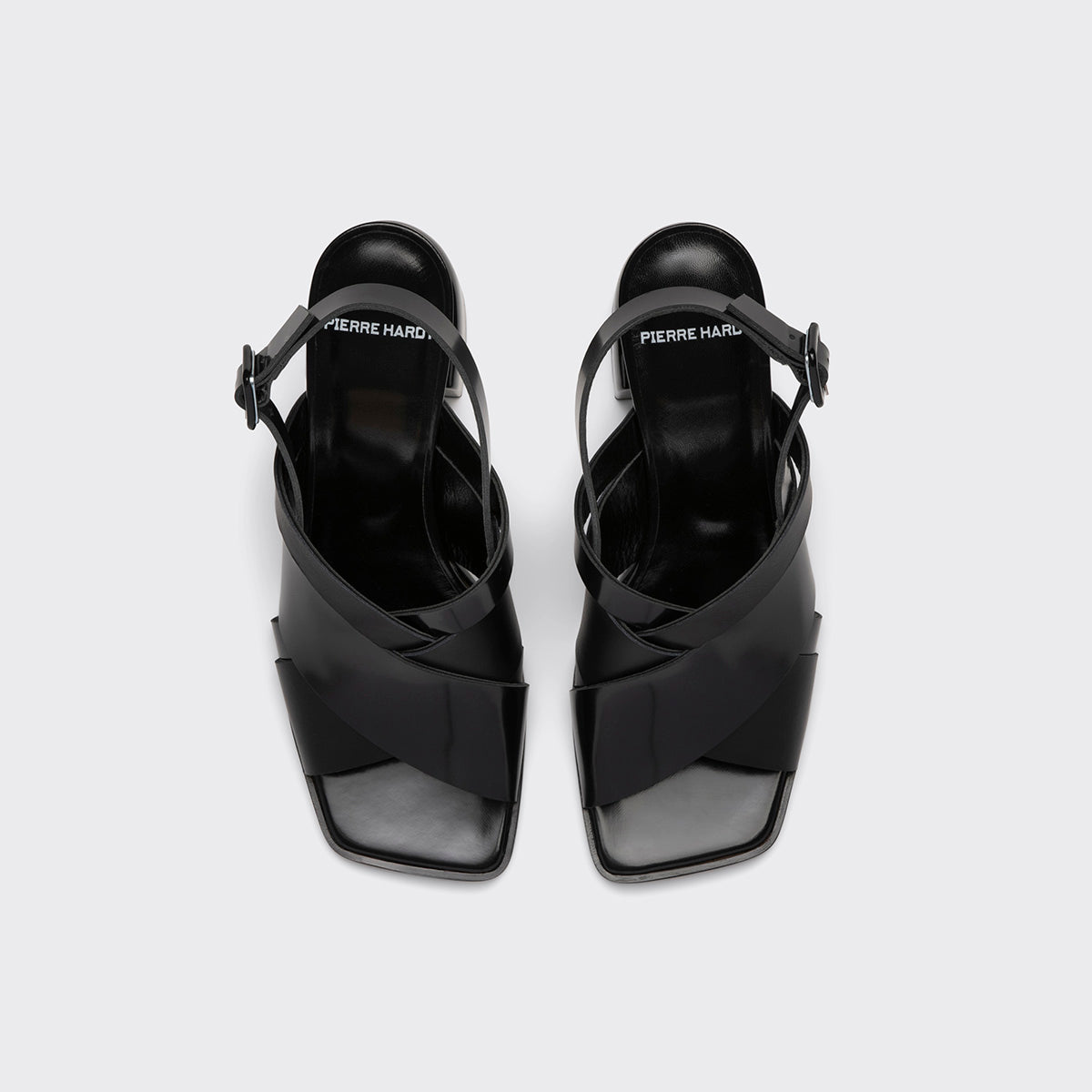 ALPHA CROSS HEELED SANDAL