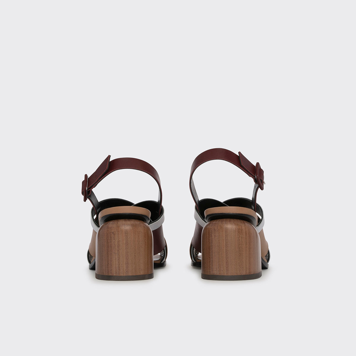 ALPHA CROSS HEELED SANDAL