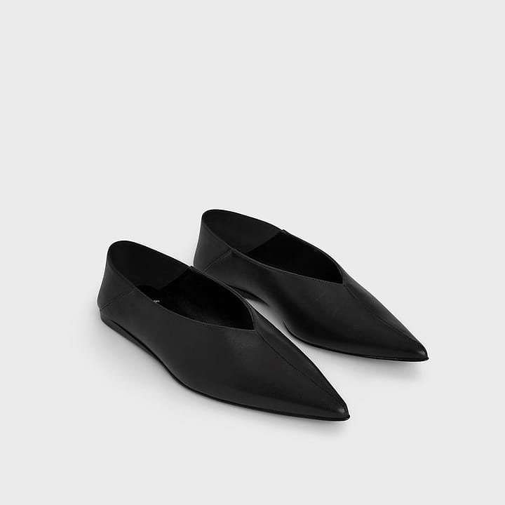 VITESSE Ballet Flat for women in black leather — PIERRE HARDY