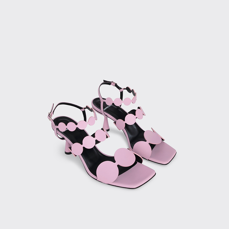 MULTI BULLE LAVA HEELED SANDAL