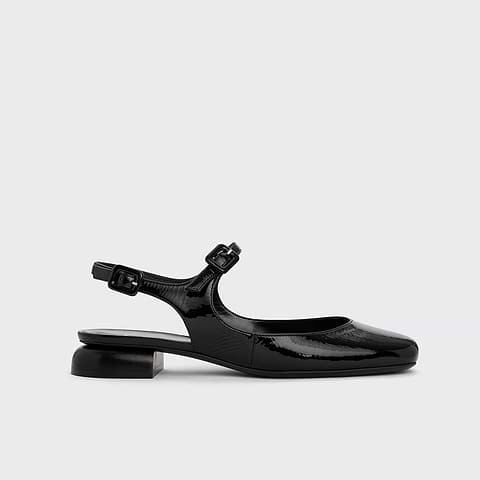 Pierre Hardy MARIANNE BIBA, black patent kidskin
