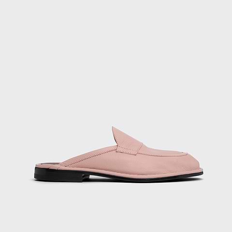 Pierre Hardy NOTO MULE, powder pink grained kidskin
