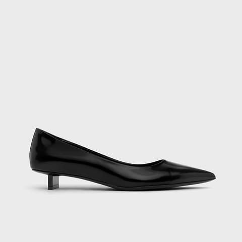 Pierre Hardy ANOUK PUMP, black glazed lambskin