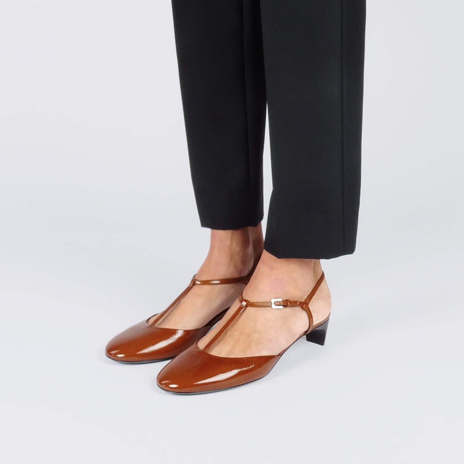 Pierre Hardy DANIELLE PUMP, havana patent kidskin, view 5