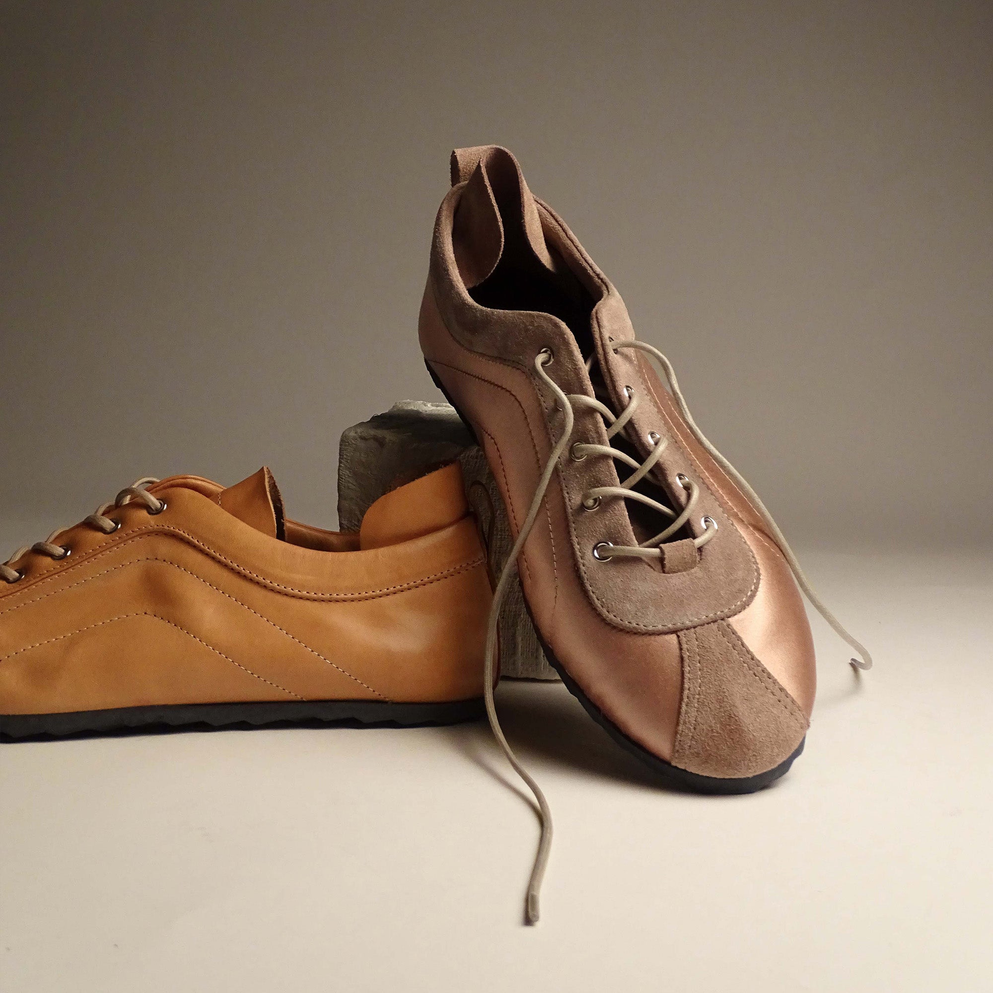 Pierre Hardy ISA SNEAKERS, suede calfskin and powder pink satin, view 8