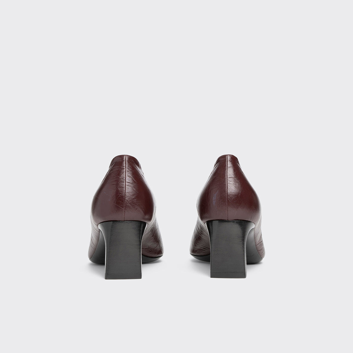 Pierre Hardy KAREN PUMP PEEP TOE, burgundy crinkled calfskin, view 7