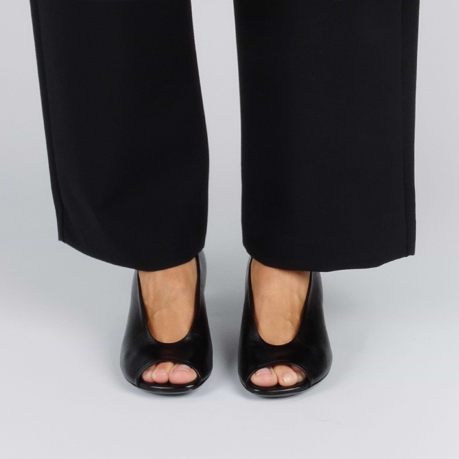 Pierre Hardy KAREN PUMP PEEP TOE, black crinkled calfskin, view 4