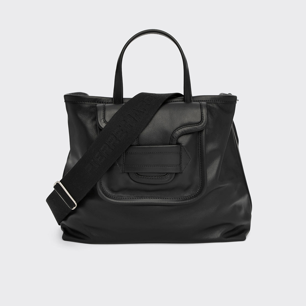 Pierre Hardy ALPHA DAY TOTE, black calfskin, view 8