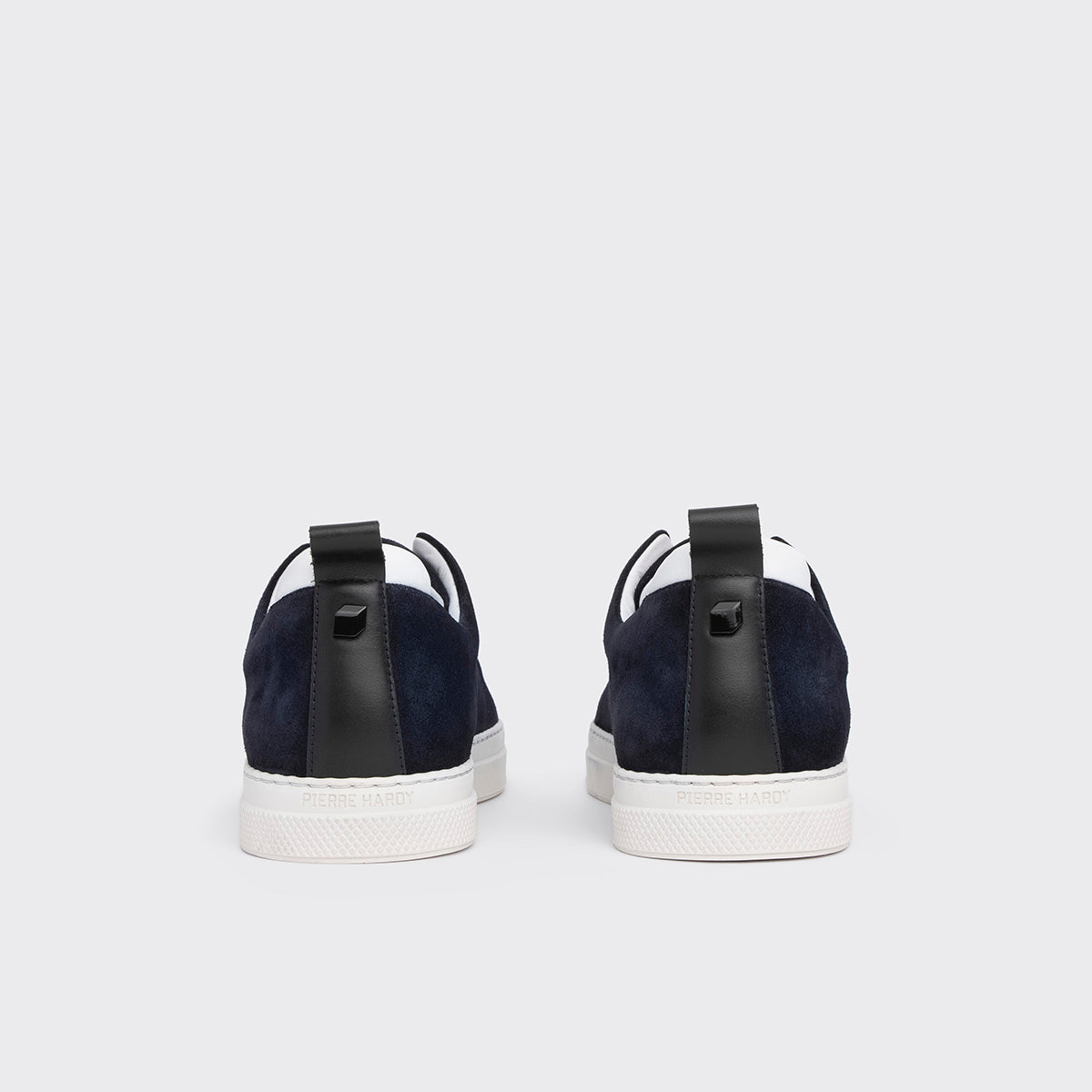 Pierre Hardy SLIDER SNEAKERS, navy suede calfskin, view 5