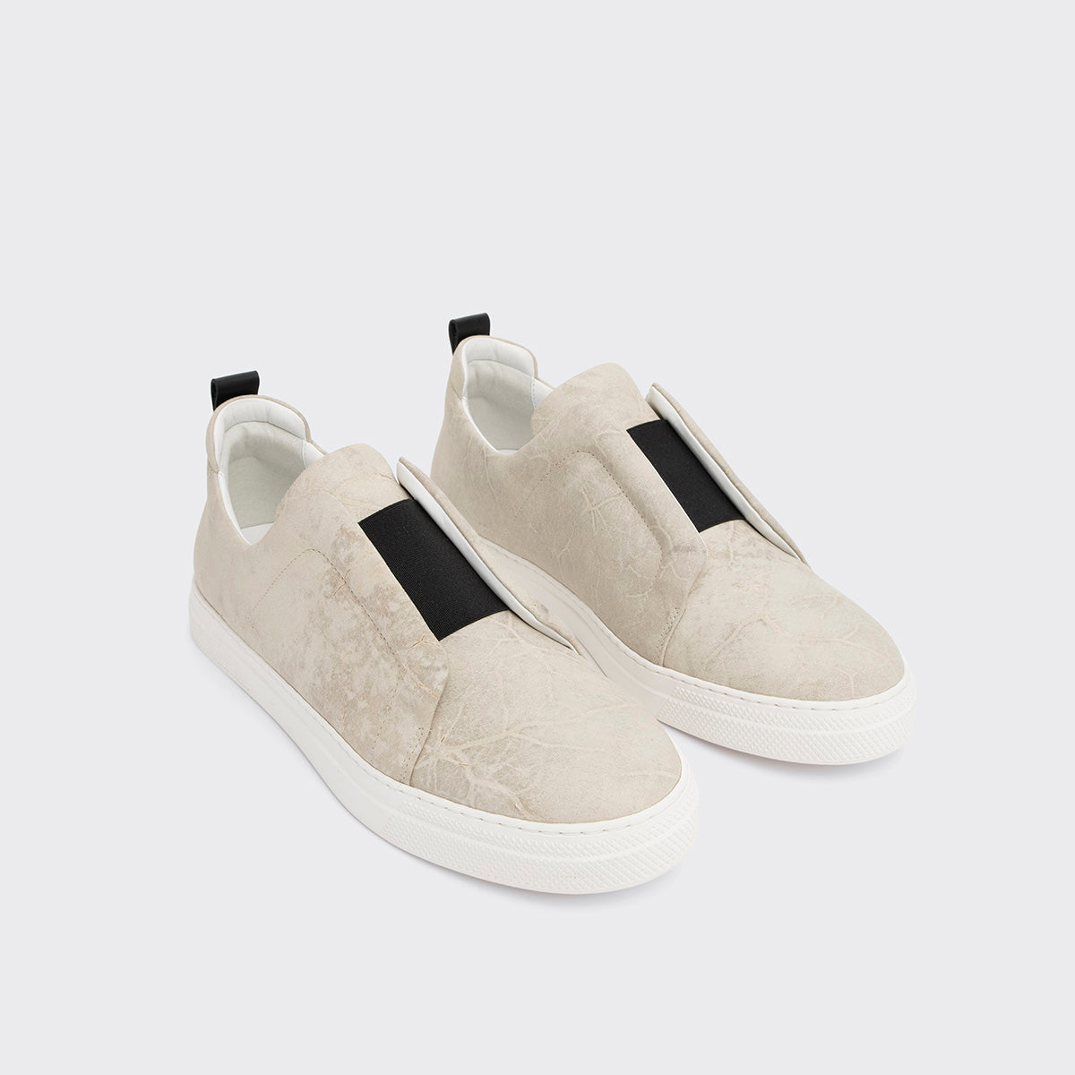 Pierre Hardy SLIDER SNEAKERS, greige calfskin, view 3