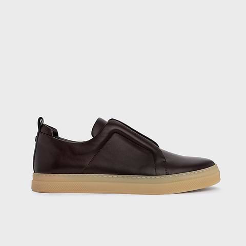 Pierre Hardy SLIDER SNEAKERS, burgundy calfskin
