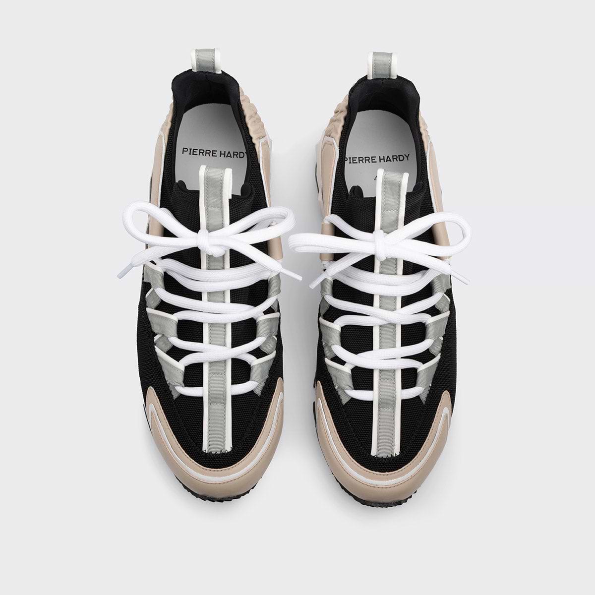 PIERRE HARDY TREK COMET SNEAKERSブラックバーガンディ関税込み LX01Z_SUEDE_CALF_CANVAS_NAVY_C