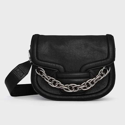 Pierre Hardy ALPHAVILLE HANDBAG, black grained kidskin