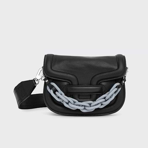 Pierre Hardy MINI ALPHAVILLE BAG, black grained kidskin