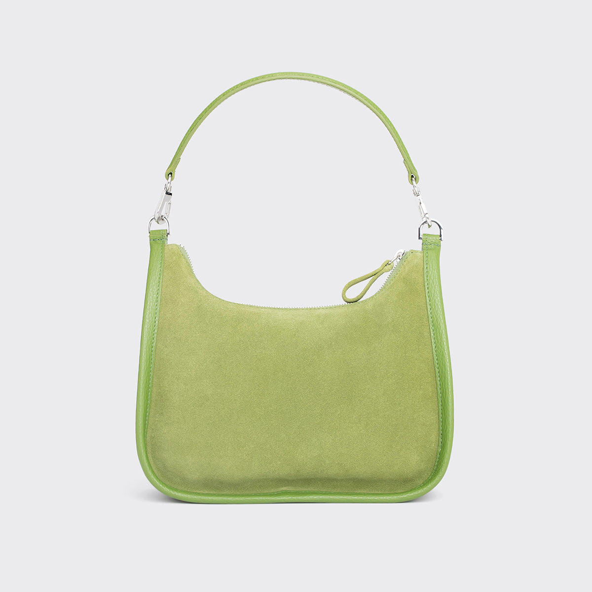 Pierre Hardy ALPHA DAY BAG, green suede calfskin and grained calfskin, view 7