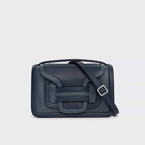 Pierre Hardy ALPHA HANDBAG, blue & navy calfskin