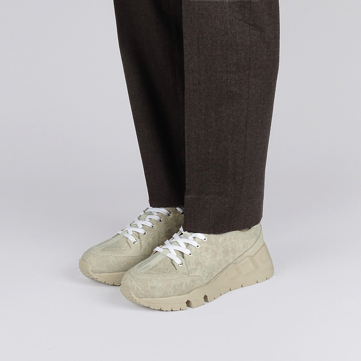 Pierre Hardy STREET LIFE SNEAKERS, greige calfskin, view 4