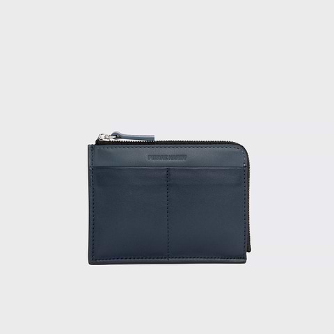 Pierre Hardy VALOIS COIN PURSE, navy & blue calfskin