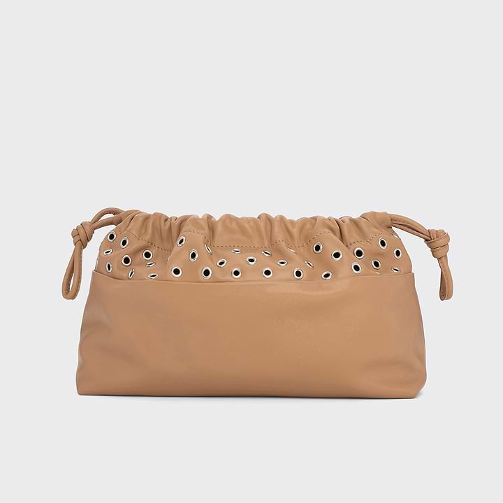 Pouch Eyelets Drawstring TWIN pouch with eyelets in smooth leather and drawstring — PIERRE HARDY