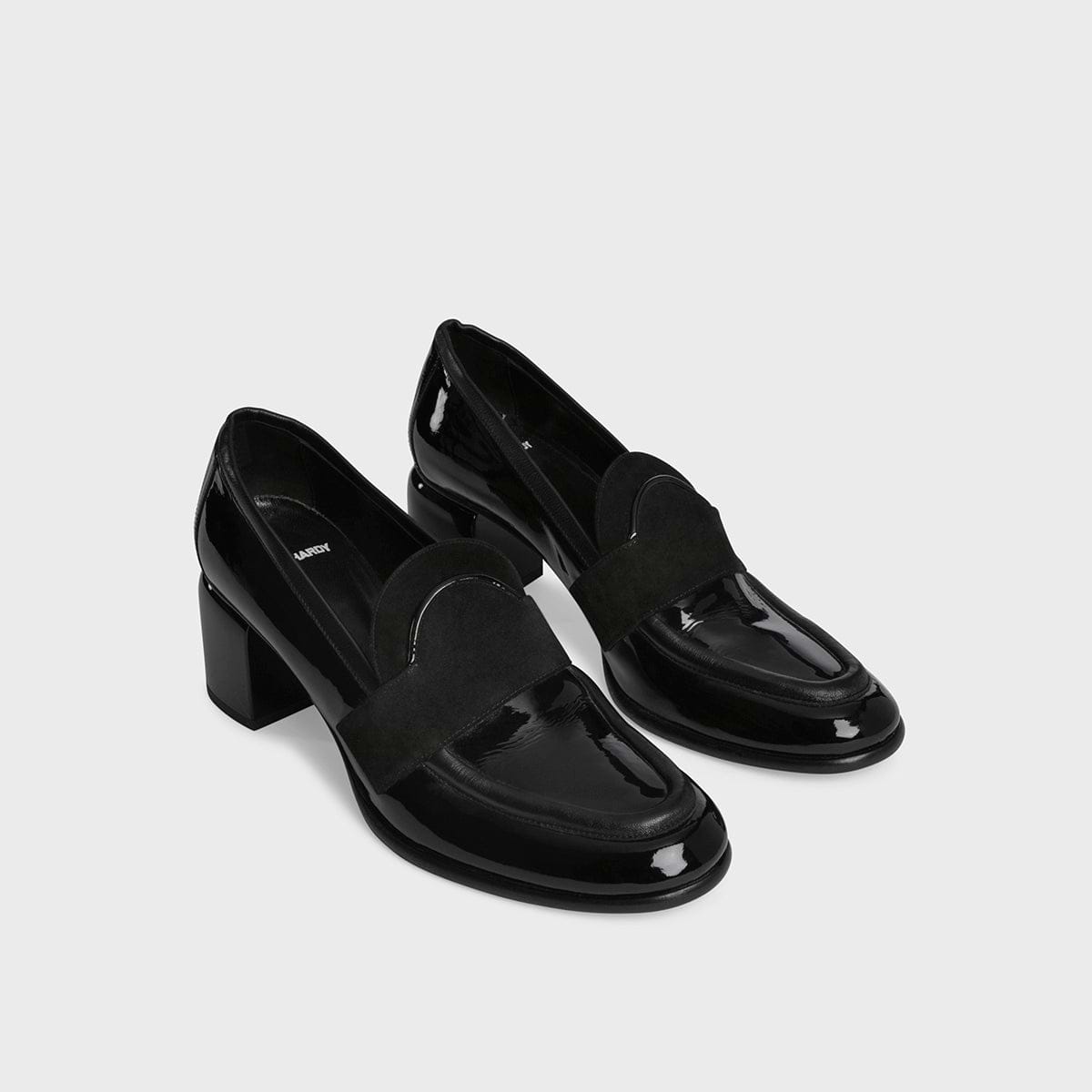 Patent heeled loafers shop