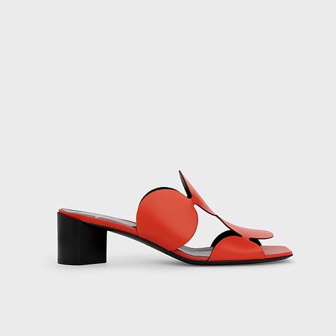 Pierre Hardy BULLES HEELED MULE, sun kidskin