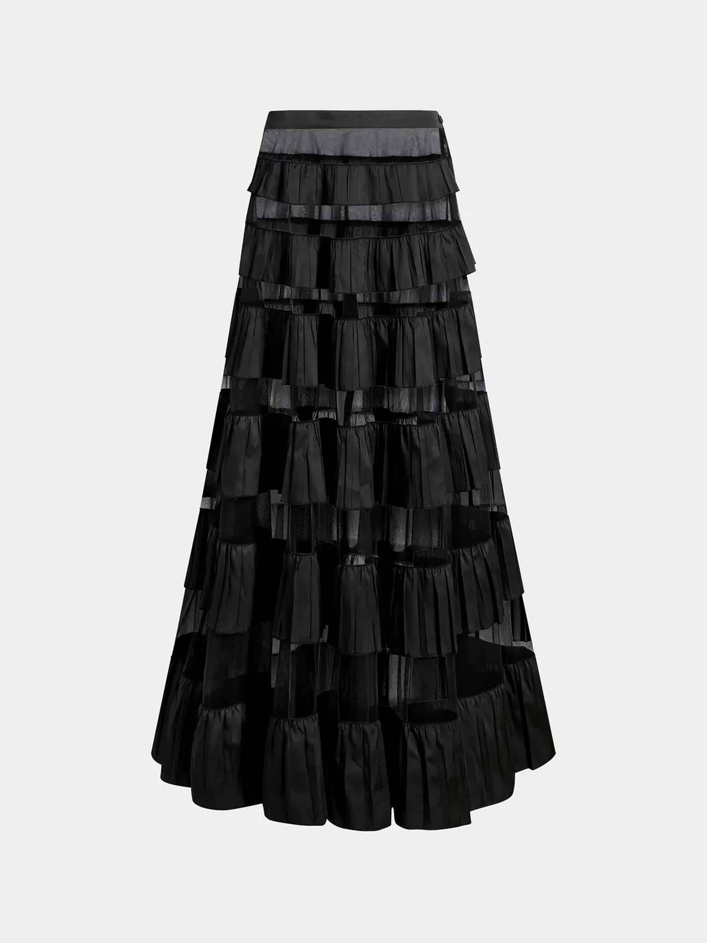 Xorina Skirt Black in Mesh | AFLALO