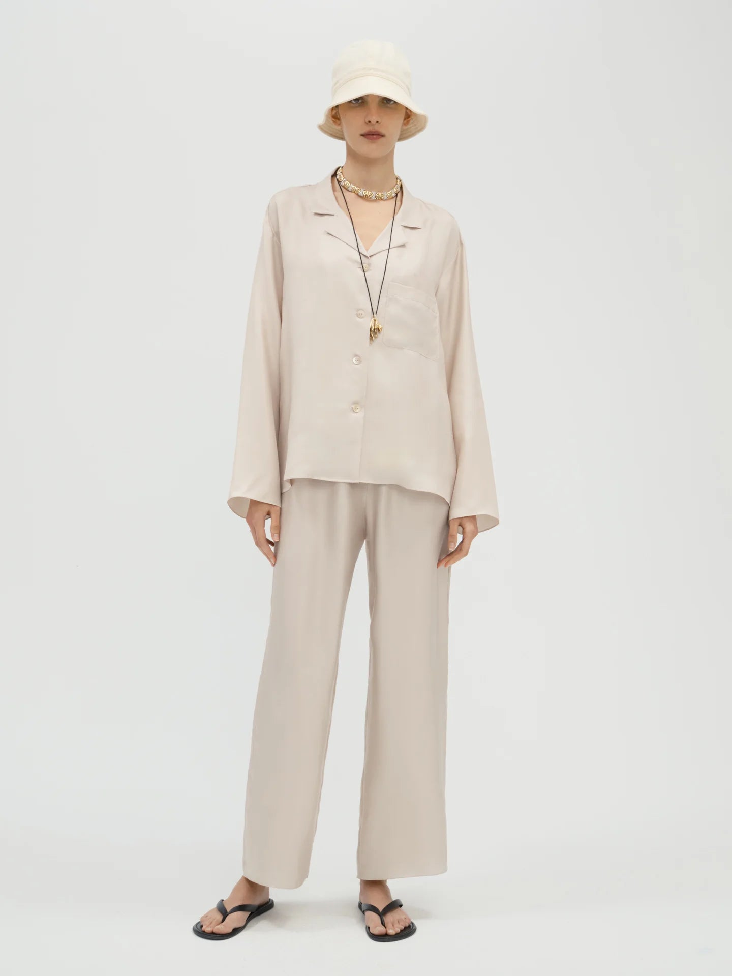 Zanitha Pant in Silk - AFLALO