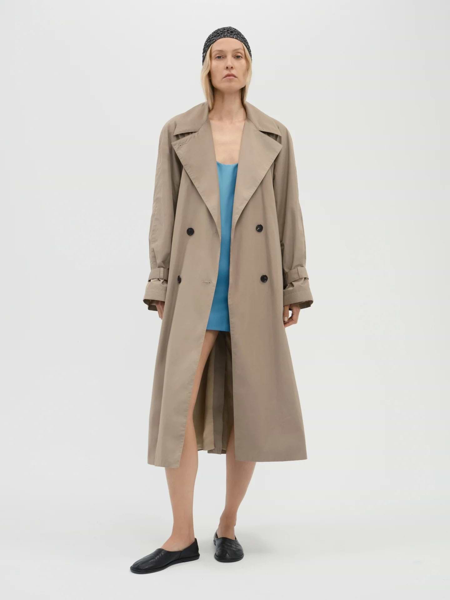 Luna Trench in Cotton Nylon - AFLALO